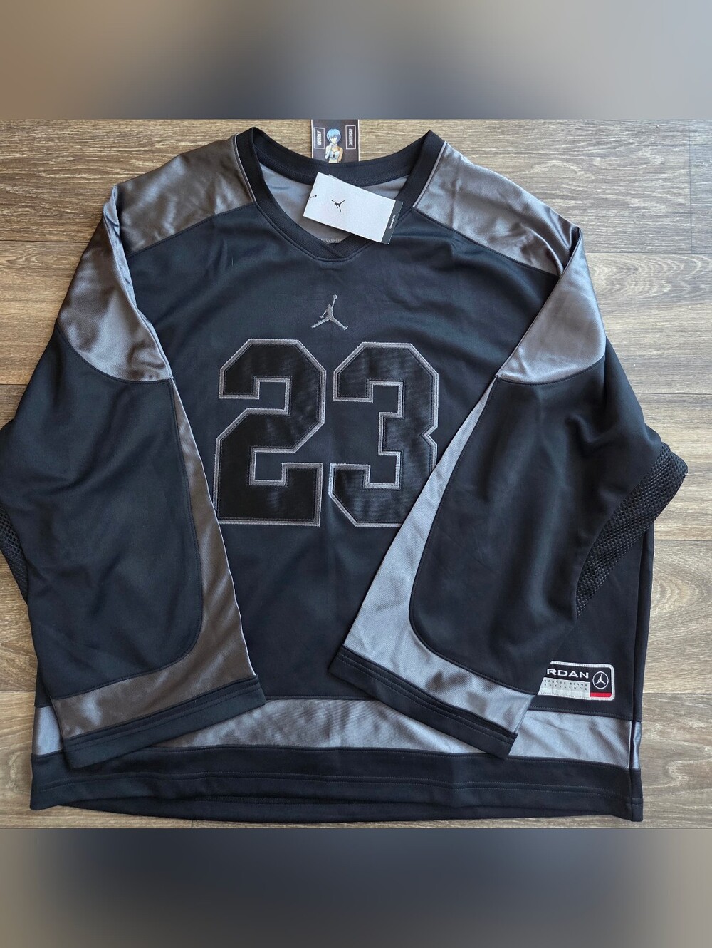 Nike Air Jordan Jumpman Brooklyn Collegiate LS Hockey Jersey Mens Size XL